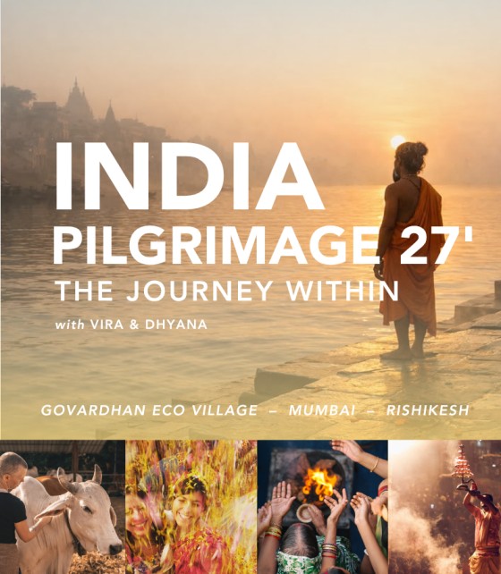 India Pilgrimage 2027 flyer — The Journey Within, with Vira & Dhyana