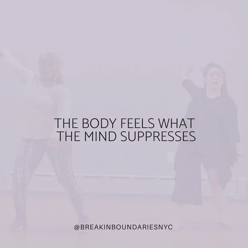 Quote: The body feels what the mind suppresses