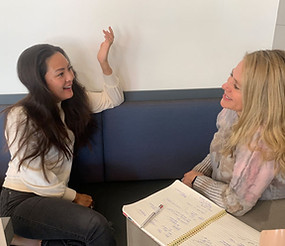 Two women in a one-on-one coaching session