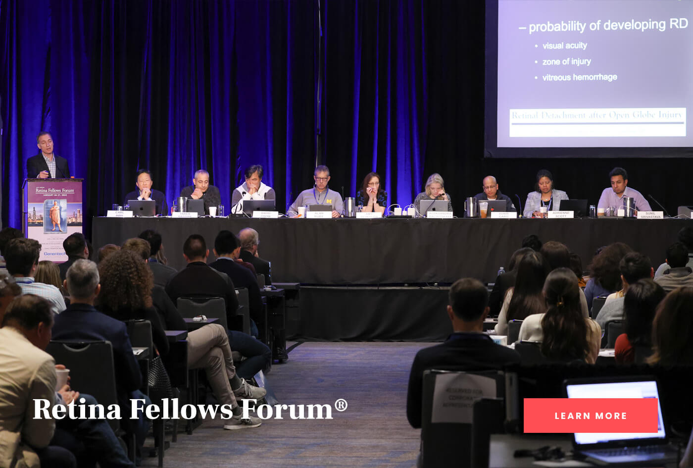Speaker panel at the Retina Fellows Forum