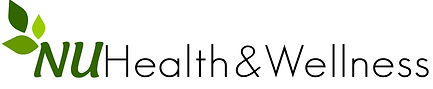 NU Health & Wellness wordmark with green leaf accent