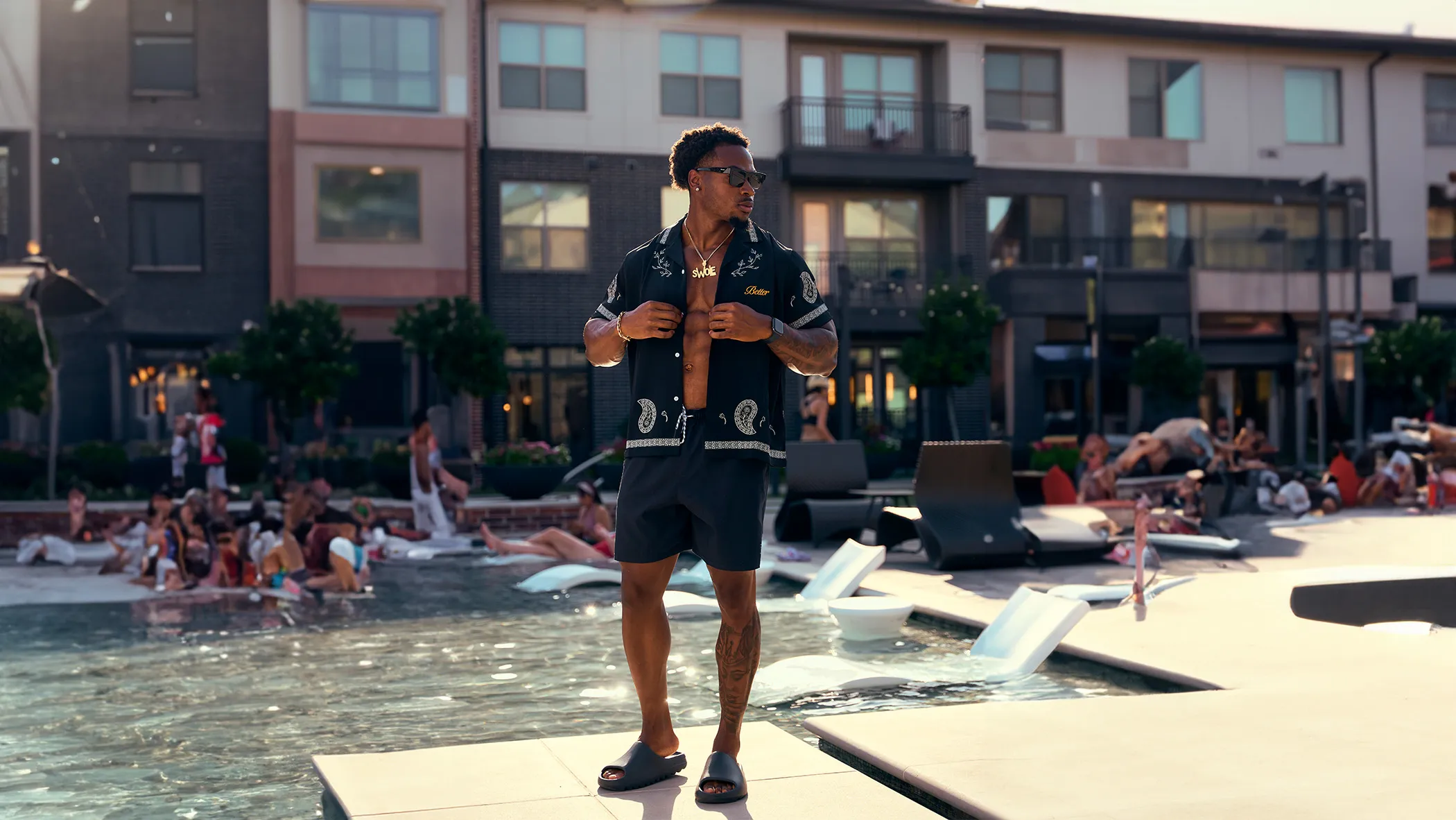 Creator poolside