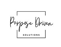 Purpose Driven Solutions script wordmark logo