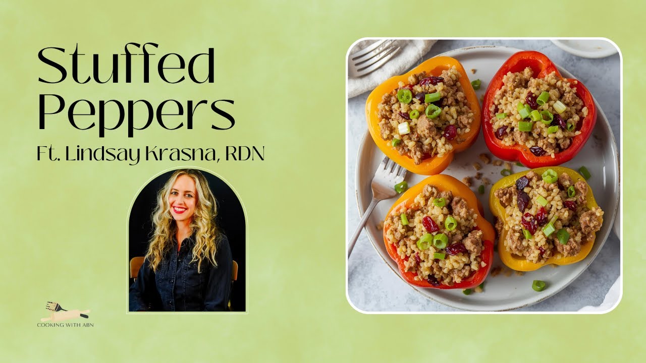 A plate of stuffed peppers